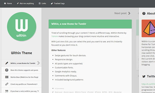 Free and Premium Tumblr Themes