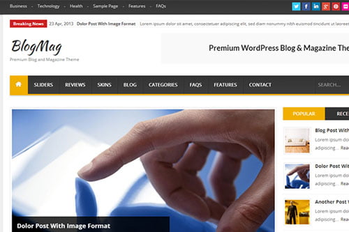 Magazine WordPress Themes WordPress Magazine Themes