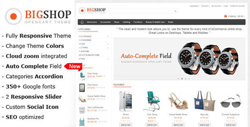 Responsive OpenCart Themes