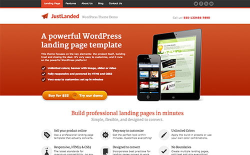 Versatile Landing Page Themes