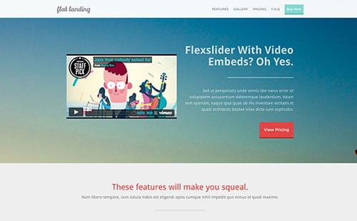 Versatile Landing Page Themes