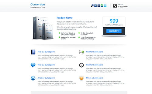 Versatile Landing Page Themes