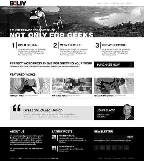 Typography WordPress Themes
