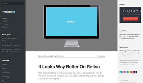 Typography WordPress Themes