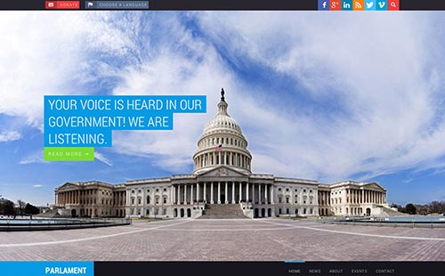 Political and Government Website Themes