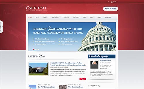 Political and Government Website Themes