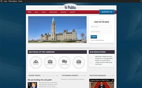 Political and Government Website Themes