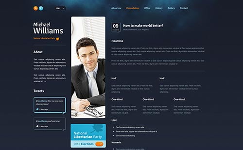 Political and Government Website Themes