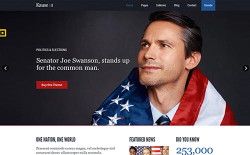 Political and Government Website Themes