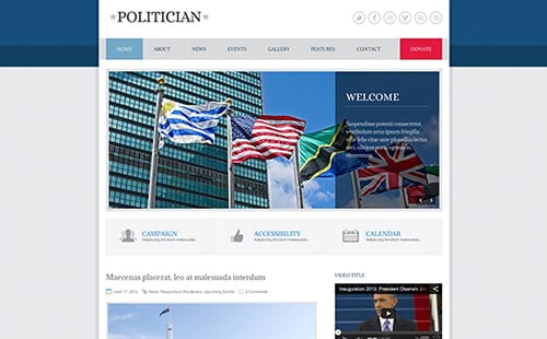 Political and Government Website Themes