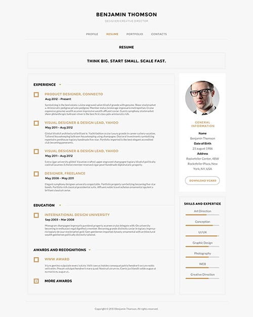 Resume Designs 2014