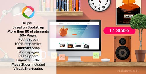 Drupal Responsive Themes 2014