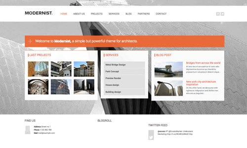 Inspiring Architecture And Construction WordPress Themes