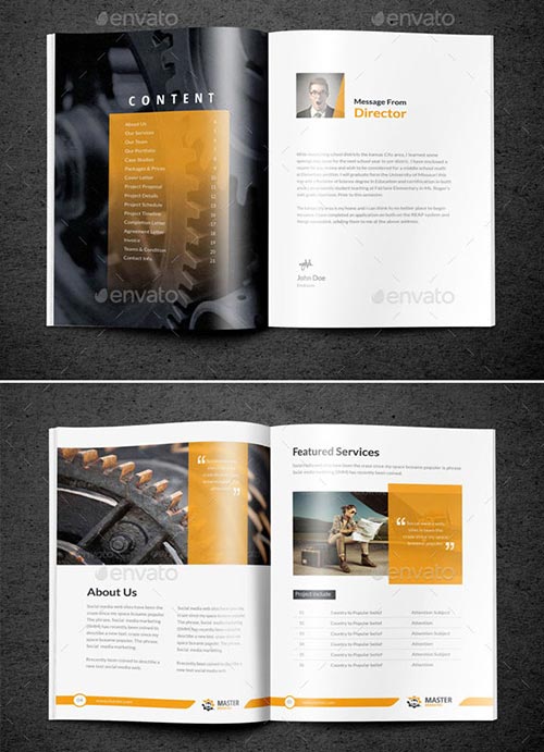 PSD & InDesign Brochure Templates