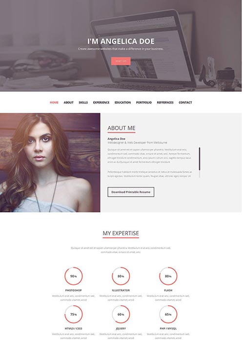 Attractive Online Resume Templates