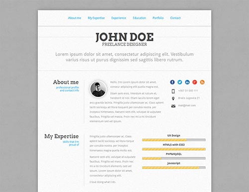 Attractive Online Resume Templates