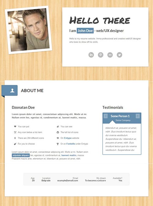 Attractive Online Resume Templates