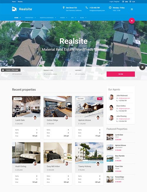 Beautiful Real Estate WordPress Themes