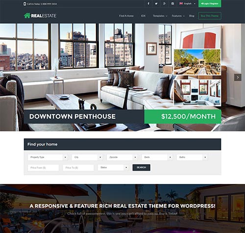 Beautiful Real Estate WordPress Themes