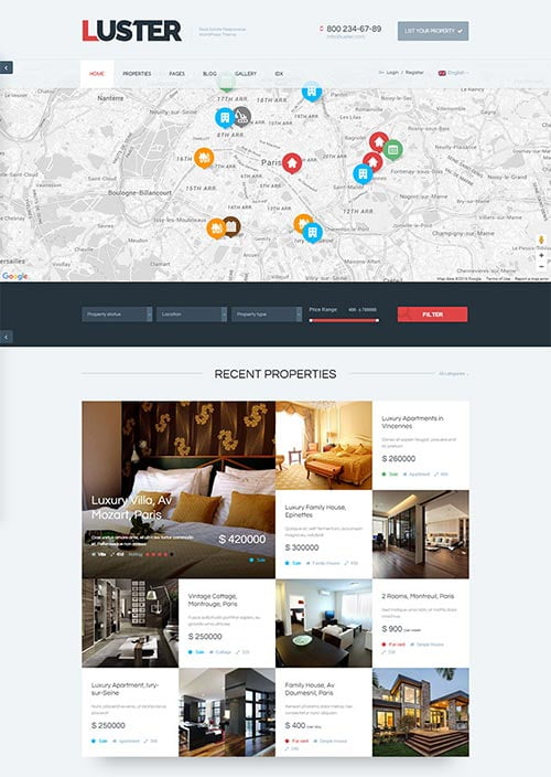Beautiful Real Estate WordPress Themes