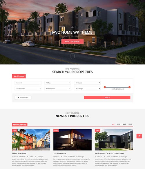 Beautiful Real Estate WordPress Themes