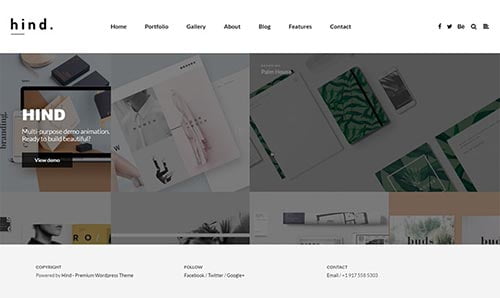 Portfolio WordPress Themes with Video Backgrounds