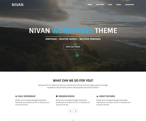 Portfolio WordPress Themes with Video Backgrounds