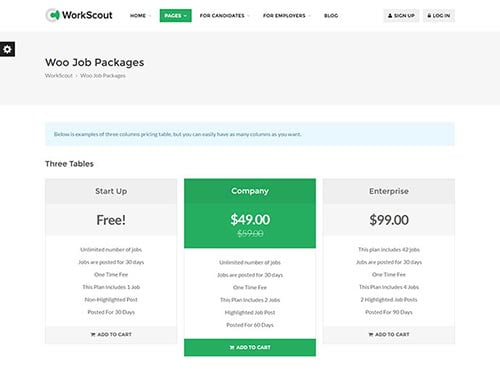 WordPress Themes with Pricing Tables WordPress Themes with Pricing Tables