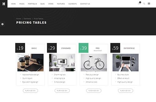 WordPress Themes with Pricing Tables WordPress Themes with Pricing Tables