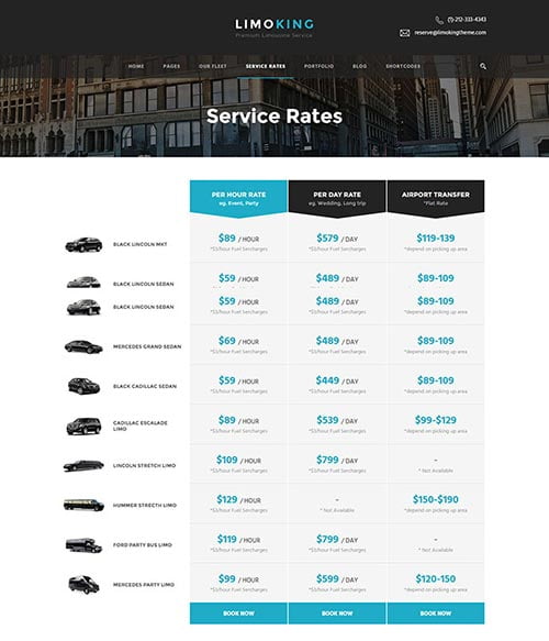 WordPress Themes with Pricing Tables WordPress Themes with Pricing Tables