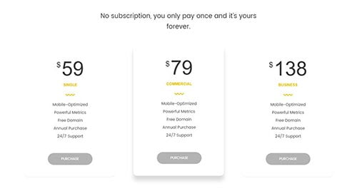 WordPress Themes with Pricing Tables WordPress Themes with Pricing Tables
