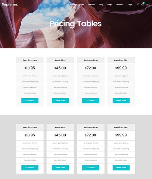 WordPress Themes with Pricing Tables WordPress Themes with Pricing Tables