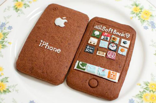 iPhone Cookies by Japanese Green Gables Sweets & Cafe