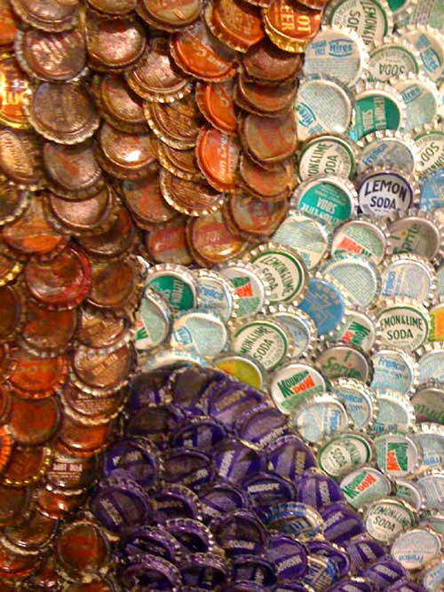 Bottle Cap Portraits by Molly Right