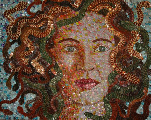 Bottle Cap Portraits by Molly Right