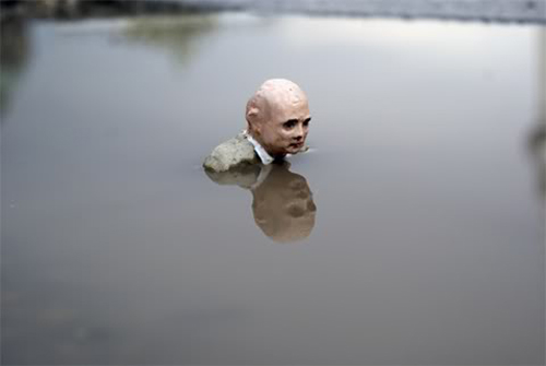 Stunning Cement Eclipses by Isaac Cordal