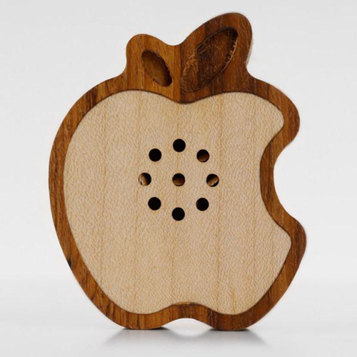 Wooden Apple Speaker by Motz