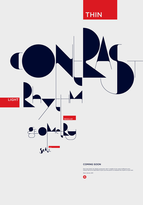 Beautiful Typographic Posters by Aron Jancso
