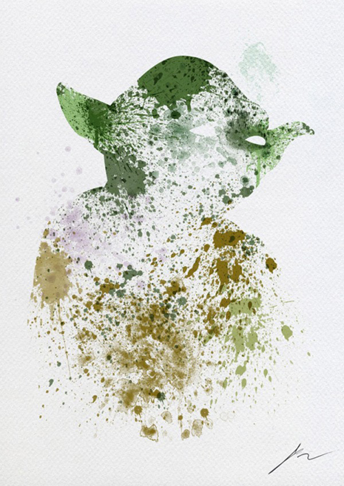 Paint Splatter Star Wars by Arian Noveir