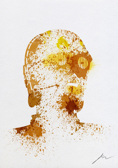 Paint Splatter Star Wars by Arian Noveir