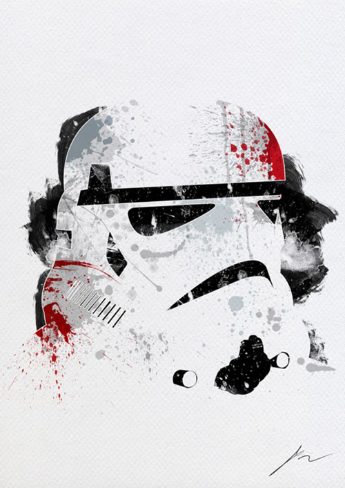 Paint Splatter Star Wars by Arian Noveir