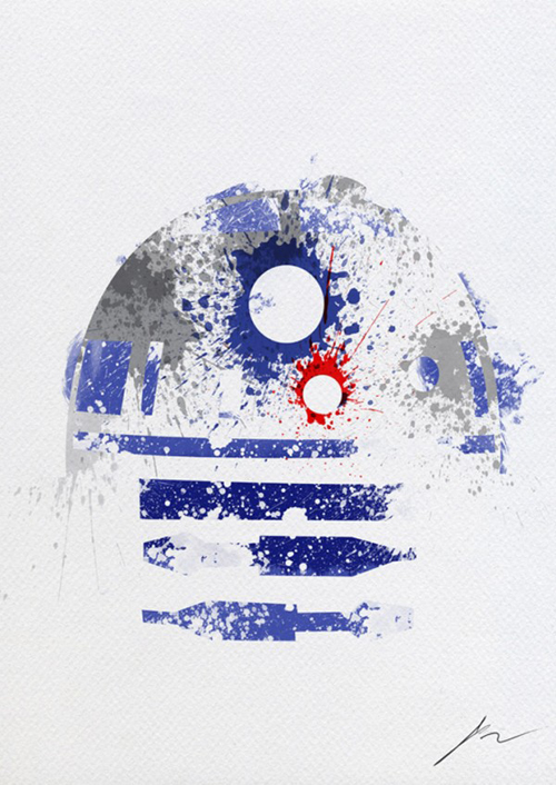 Paint Splatter Star Wars by Arian Noveir