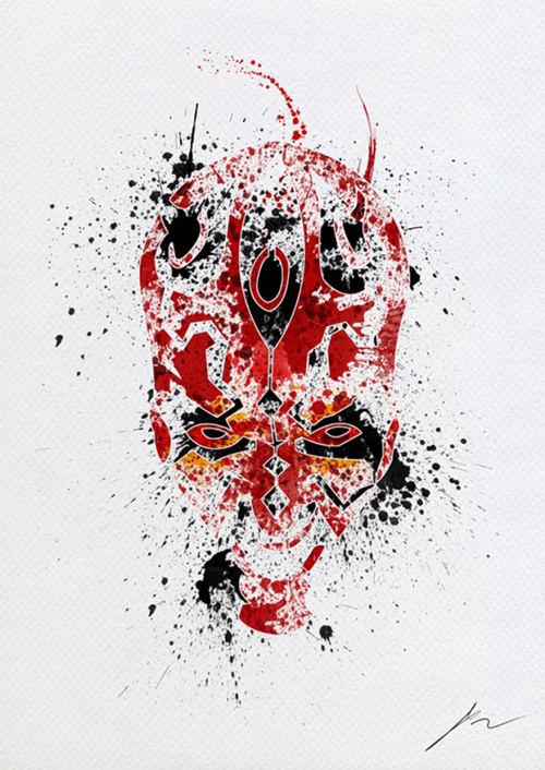 Paint Splatter Star Wars by Arian Noveir