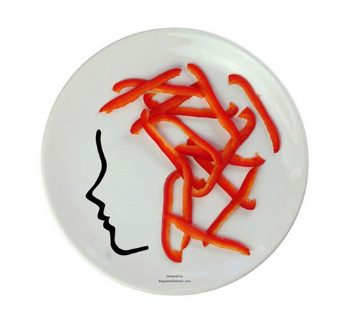 Plates With Faces by Boguslaw Sliwinski