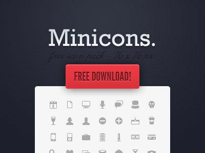 Free PSD Mini Icon Sets