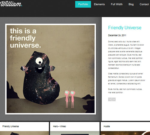 William - Portfolio WordPress Theme