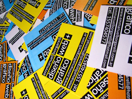 Colored Business Cards
