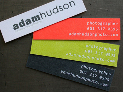 Colored Business Cards