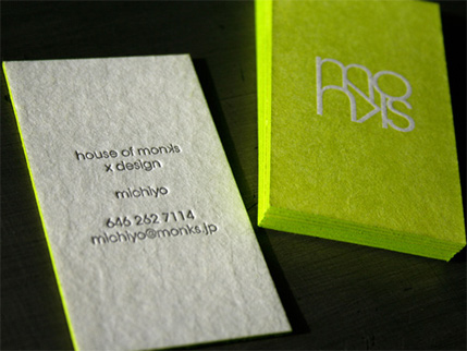 Colored Business Cards
