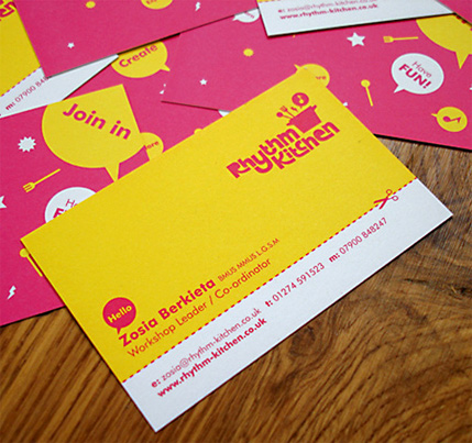 Colored Business Cards